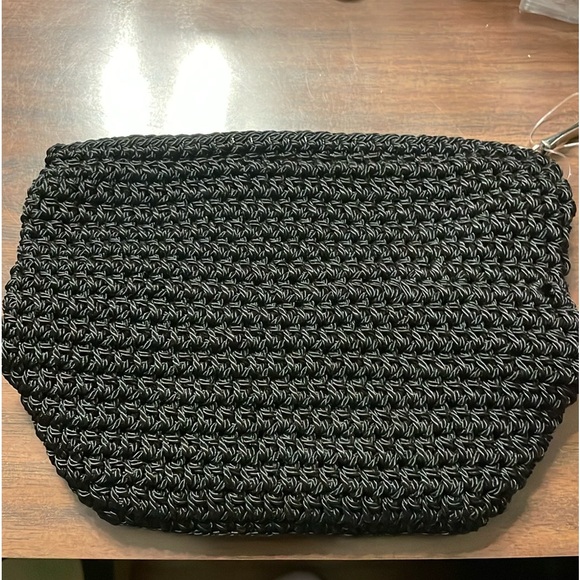 Crochet black small bag NWOT - Picture 1 of 5
